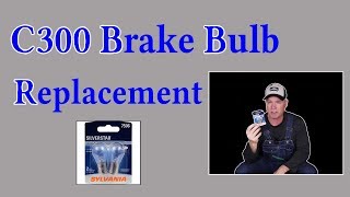 C300 Brake Bulb Replacement [upl. by Crescen]