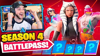 NEW Fortnite Chapter 4 SEASON 4 Battle Pass SECRET SKIN [upl. by Blakelee]