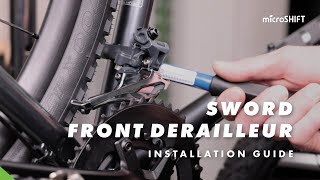 microSHIFT Sword Front Derailleur Installation Guide [upl. by Morganstein215]