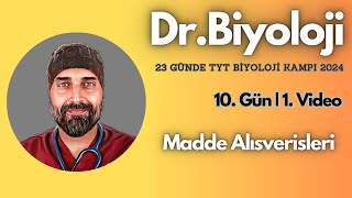 Madde Alışverişleri  23 Günde TYT Biyoloji Kampı yks2024  9 Sınıf [upl. by Kaile]