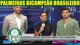 PALMEIRAS CAMPEÃƒO BRASILEIRO ENTREVISTA COM PIQUEREZ WEVERTON E RAPHAEL VEIGA [upl. by Giles706]