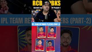 IPL TEAM RETAINED PLAYERS PART2ipl2025 shorts megaauction shortsfeed ytshorts cricket ipl [upl. by Yebba]