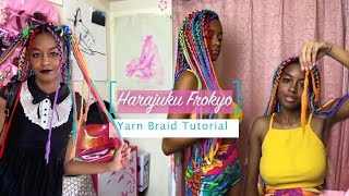 How to Do Yarn Braids Box Braiding with Yarn [upl. by Esme]