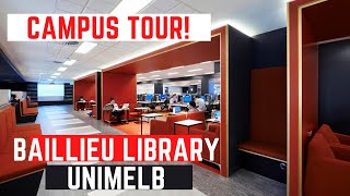 UNIVERSITY OF MELBOURNE CAMPUS TOUR  BAILLIEU LIBRARY [upl. by Nelav849]