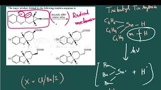 Q80 ‖ Bu3SnH ‖ AIBN ‖Radical reaction Mechanism ‖ PYQ [upl. by Ellesij]