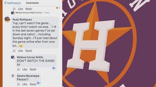 Astros superstitions Fans vow not to watch game wear dirty socks for an Astros win [upl. by Charis912]