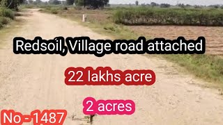 Redsoil Borewell Village road Highway 1km  22 lakhs acre 2 acres  No  1487 [upl. by Jago]