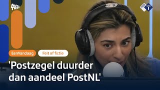 Wat kost meer een postzegel of een aandeel in PostNL  Feit of Fictie  NPO Radio 1 [upl. by Horst516]