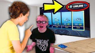 Kid STEALS MOMS Credit Card To Buy VBucks fortnite [upl. by Bohman]