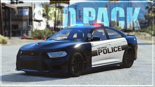 LOS SANTOS PD Car Pack For FiveM  NonELS  Lore Friendly  Updated [upl. by Rhiamon]