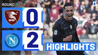 SALERNITANANAPOLI 02  HIGHLIGHTS  Champions back to winning ways  Serie A 202324 [upl. by Alastair938]