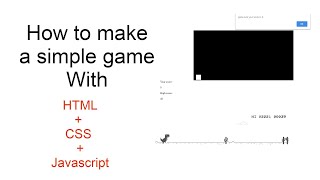 How to make simple game with HTML CSS and Javascript [upl. by Ylle]