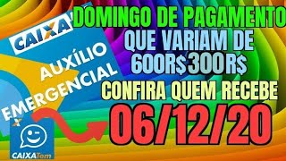 Auxilio EMERGENCIAL Deposita neste Domingo 0612 Valores de 300 ou 600 R Ciclo 5 Veja CALENDARIOS [upl. by Lussier]