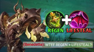 TRY THIS NEW BUILD AND EMBLEM FOR URANUS WITH REGEN AND LIFESTEAL uranus best build 2024  MLBB [upl. by Ihab]