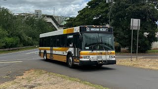 Honolulu TheBus Route 51 Bus 232 [upl. by Rogergcam]