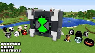 SURVIVAL OMNITRIX HOUSE WITH 100 NEXTBOTS in Minecraft  Gameplay  Coffin Meme [upl. by Narib]