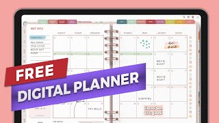 Free Digital Planner 2024 Goodnotes Planner template with Sticker Wizard Demo [upl. by Cato]