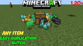 Simple ANY ITEM Duplication Glitch For Minecraft Bedrock Edition 12081 [upl. by Sapowith]