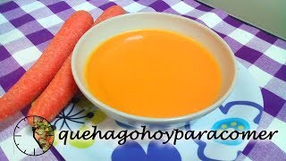 Crema de zanahoria sin lácteos Puré de zanahoria [upl. by Codd]