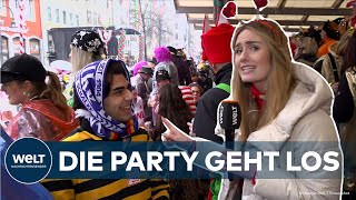 KARNEVAL IN KÖLN Wolkenbrüche und Terrorgefahr  Doch die Jecken lassen sich nicht verschrecken [upl. by Abdel]