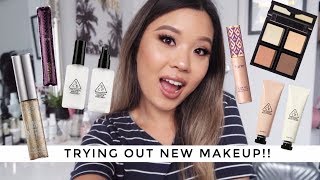 TRYING OUT NEW MAKEUP • FIRST IMPRESSIONSREVIEW [upl. by Grosberg]