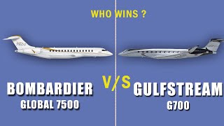 The comparison of Bombardier Global 7500 and Gulfstream 700 new beast USA Europe Canada [upl. by Ainattirb]