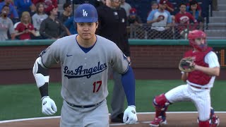 Los Angeles Dodgers vs Philadelphia Phillies  MLB Today 79 Full Game Highlights MLB The Show 24 [upl. by Higginson80]