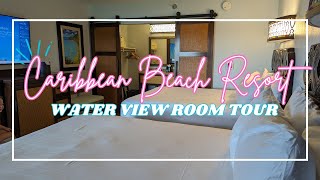 Disneys Caribbean beach  Water view room tour  Martinique section [upl. by Curson]