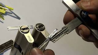 Iseo R7 R6 amp ITO locks lockpicking by impression lockpick [upl. by Ellett]