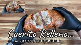 Cuerito de Cerdo Relleno de Arroz Mamposteao Boricua [upl. by Amsab643]