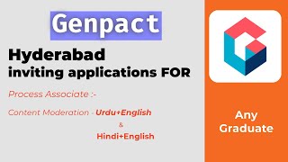 Genpact Hiring Content Moderation Roles [upl. by Ojillib]