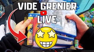 VIDE GRENIER LIVE UN VÉRITABLE BRAQUAGE A 8H DU MATIN JE ME SUIS GAVÉ [upl. by Nonrev633]