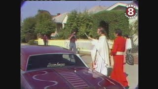 Lowrider cars receive blessing in San Diego in 1976 [upl. by Nnave]