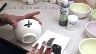 How to use silkscreens on ceramics [upl. by Yruy663]