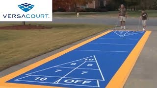 Shuffleboard Court by VersaCourt [upl. by Vedetta]