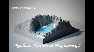 Creating Realistic Terrain in Magicavoxel [upl. by Luhey]