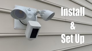 Ring Floodlight HD Camera  Install and Set Up [upl. by Aryn89]