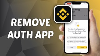 How to Remove Authenticator App from Binance [upl. by Cordie]