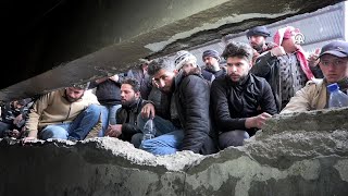 Families continue to wait in Sednaya Prison in the hope of finding their missing relatives Syria [upl. by Simmie]