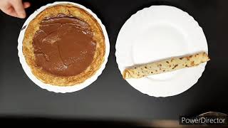 Crepe alla nutella Ricetta base Veloce e buonissimo [upl. by Ankney]