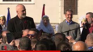 Kryeministri Edi Rama  Gjirokastër Derviçan me kryeministrin e Greqisë Kyriakos Mitsotakis [upl. by Enixam571]