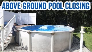 How to Close an Above Ground Pool for Winter  Winterize an Aboveground Pool [upl. by Eselrahc]