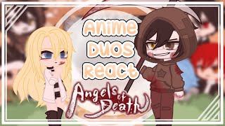 Anime Duos react to each other  Rachel amp Zack  Angels of Death  14  Gacha Club [upl. by Mena]