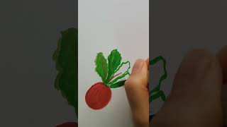 BEET leaf painting [upl. by Enellek487]