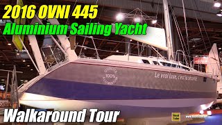 2016 Ovni 445 Aluminium Sailing Yacht  Deck and Interior Walkaround  2015 Salon Nautique de Paris [upl. by Strang]