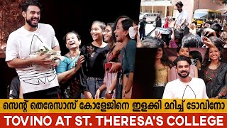 സെന്റ് തെരേസാസിലെ പെൺകുട്ടികൾ ടോവിനോയെ വളഞ്ഞപ്പോൾ  Tovino Thomas at St Theresas College  Naradan [upl. by Thibaut]