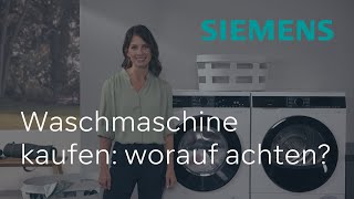 Waschmaschine kaufen mit intelligenter Dosierung und effizienten Waschprogrammen  Siemens [upl. by Crescint]