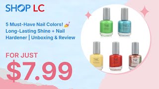 Set of 5 Nail Enamel and Hardener Polish Assorted Colors [upl. by Riddle562]