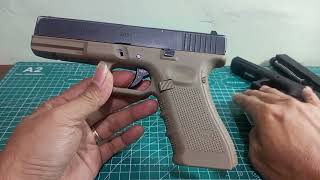 WE Glock 17 Trgger Slack removal airsoftsports actionair [upl. by Sonitnatsnok487]