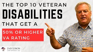 Get at Least a 50 VA RATING with These Disabilities [upl. by Paton]